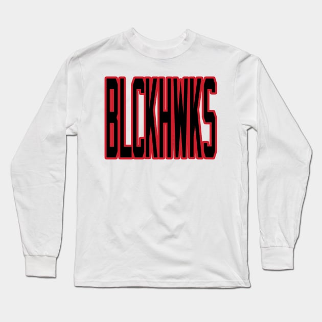 Chicago LYFE BLKHWKS I'd like to buy a vowel! Long Sleeve T-Shirt by OffesniveLine